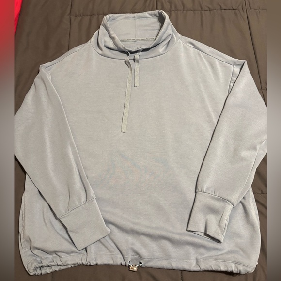 Jones New York Sport Light Blue Cowl Neck Pull Over EUC - Picture 2 of 7